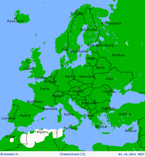 Onweerskans Weerkaarten