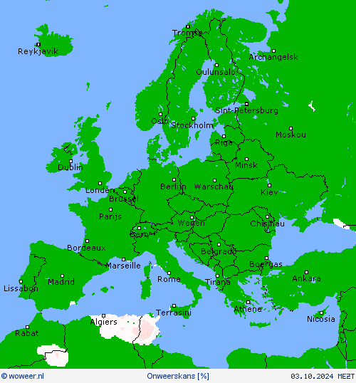 Onweerskans Weerkaarten