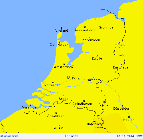 UV Index Weerkaarten