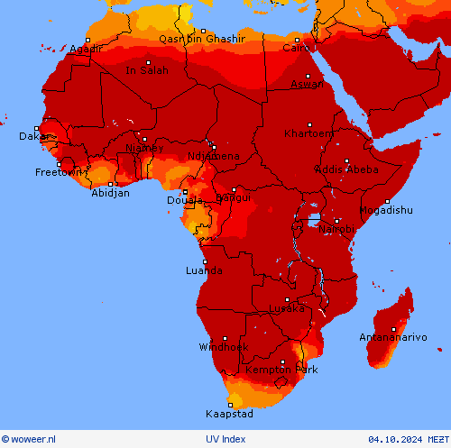 UV Index Weerkaarten