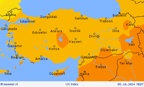 UV Index Weerkaarten