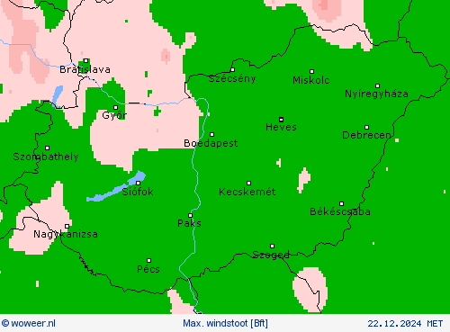 Max. windstoot Weerkaarten