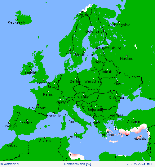 Onweerskans Weerkaarten