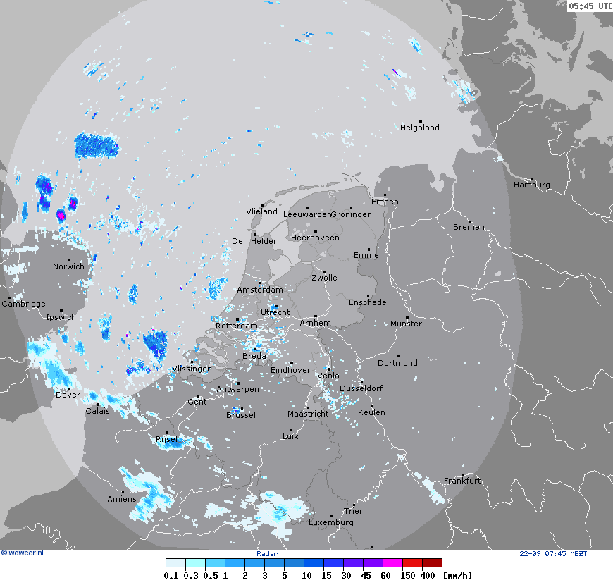 Radar zo, 22-09, 07:45 MEZT