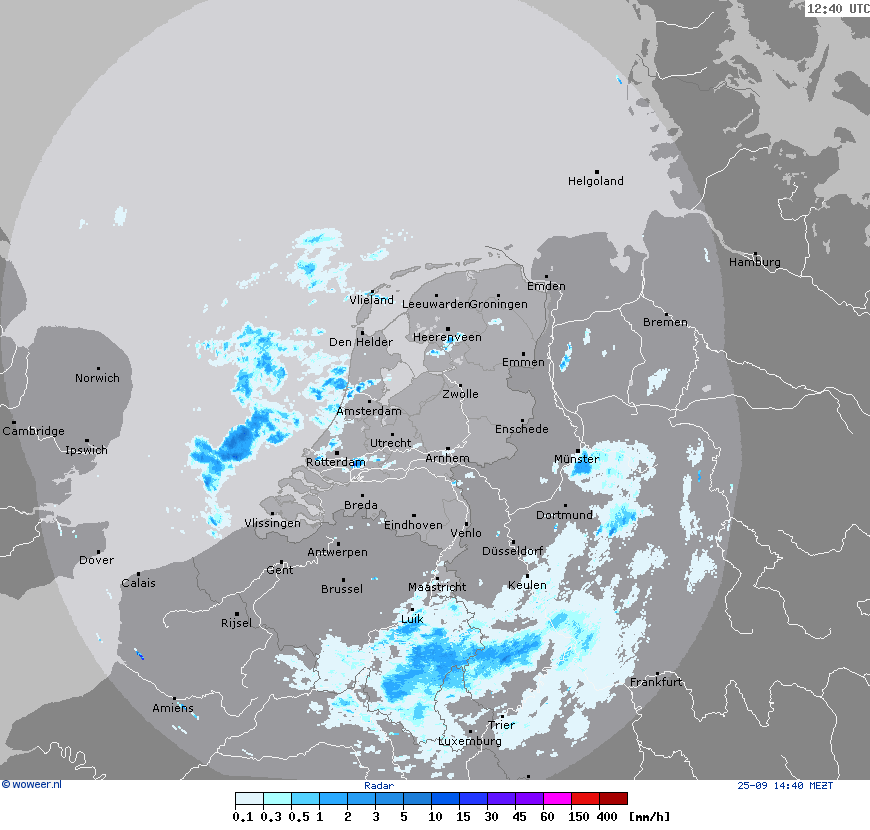 Radar wo, 25-09, 14:40 MEZT