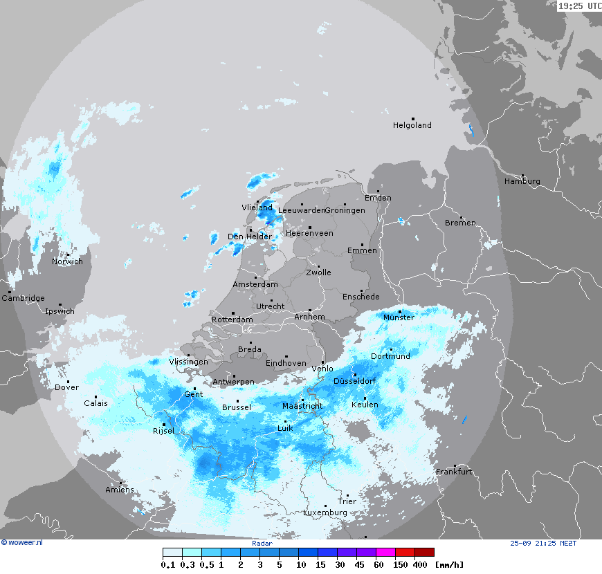 Radar wo, 25-09, 21:25 MEZT