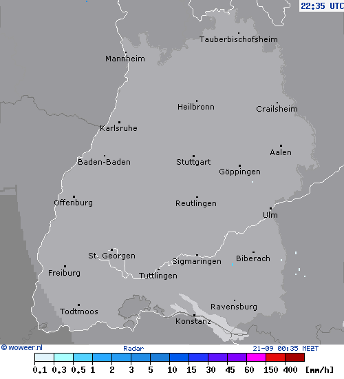 Radar za, 21-09, 00:35 MEZT