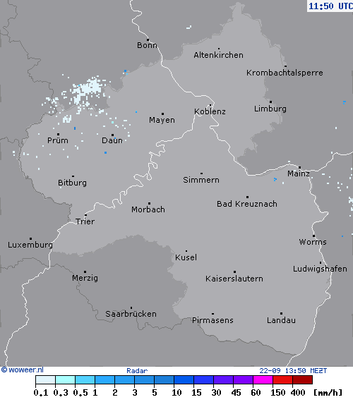 Radar zo, 22-09, 13:50 MEZT