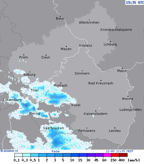 Radar zo, 22-09, 21:35 MEZT