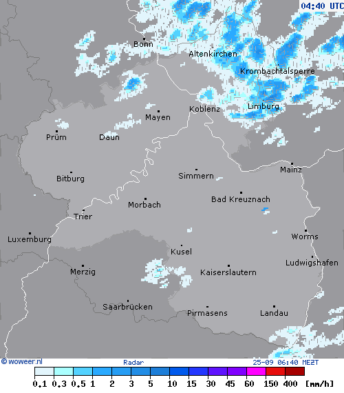 Radar wo, 25-09, 06:40 MEZT