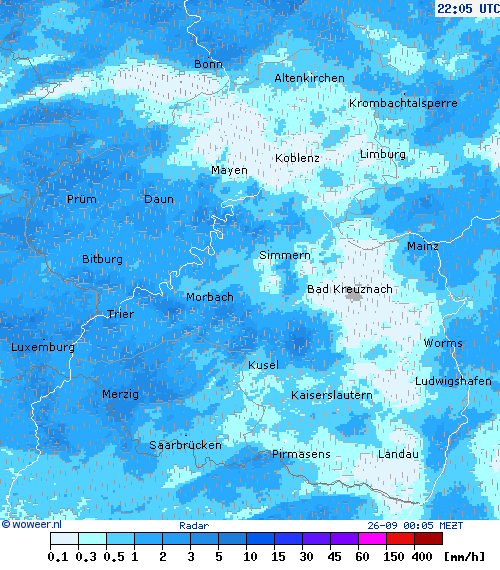 Radar do, 26-09, 00:05 MEZT